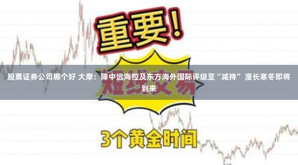股票证券公司哪个好 大摩：降中远海控及东方海外国际评级至“减持” 漫长寒冬即将到来