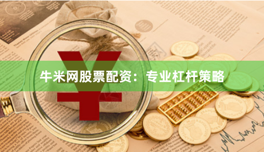 牛米网股票配资：专业杠杆策略